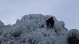 Ledové lezení na Ledové stěně Vír