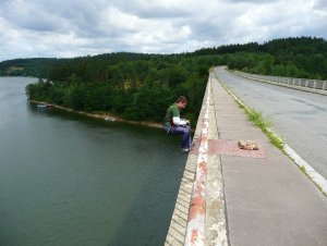 2008-07-09 - Dalešická přehrada - Stropešínský most - Kienova houpačka