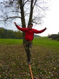 2009-10-24 - Třebíč - Borovina - Slackline