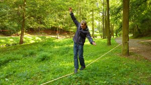 2010-09-01 - Třebíč - Libušino údolí - Slackline