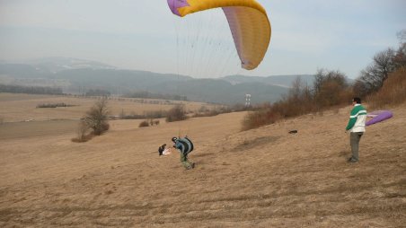 2011-03-05 - Hodkovice nad Mohelkou - Hodkovická hrana - Paragliding