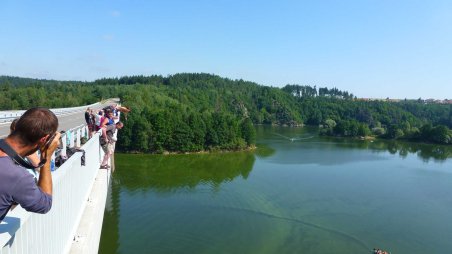 2012-07-07 - Dalešická přehrada - Stropešínský most - Kienova houpačka