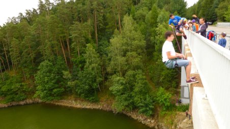 2012-07-14 - Dalešická přehrada - Stropešínský most - Kienova houpačka