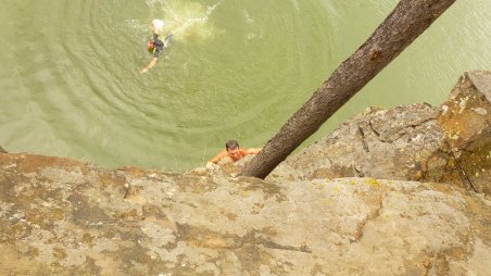 2012-07-15 - Dalešická přehrada - Lavičky - Cliff Diving