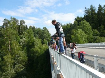 2012-07-22 - Dalešická přehrada - Stropešínský most - Kienova houpačka