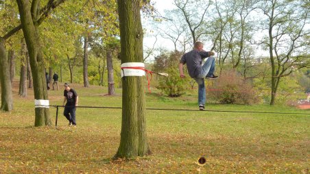 2012-10-13 - Třebíč - Hrádek - Slackline