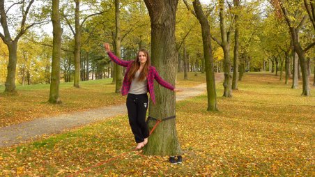 2012-10-13 - Třebíč - Hrádek - Slackline