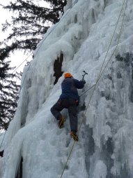 2013-02-10 - Vír - Ledová stěna Vír - Ledové lezení