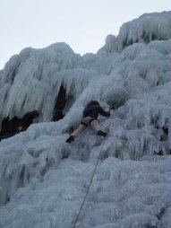 2013-02-10 - Vír - Ledová stěna Vír - Ledové lezení