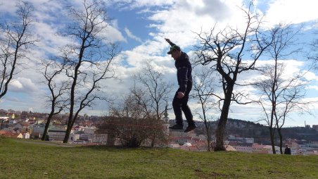 2013-04-13 - Třebíč - Hrádek - Slackline