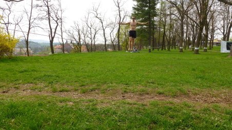 2013-04-27 - Třebíč - Hrádek - Slackline