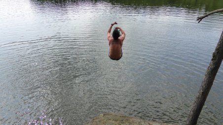 2013-07-14 - Dalešická přehrada - Lavičky - Cliff Diving