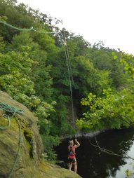 2013-07-18 - Dalešická přehrada - Rope Jumping