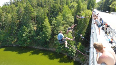 2013-07-27 - Dalešická přehrada - Stropešínský most - Kienova houpačka