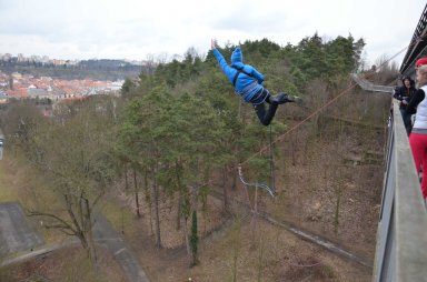 2014-02-22 - Třebíč - Borovinský most - Rope Jumping