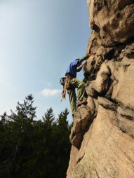 2014-04-06 - Žďárské vrchy - Čtyři palice - Paličatá - Lezení