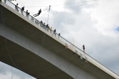 2014-05-31 - Dalešická přehrada - Stropešínský most - Rope Jumping