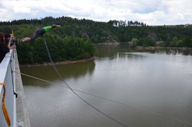 2014-05-31 - Dalešická přehrada - Stropešínský most - Rope Jumping