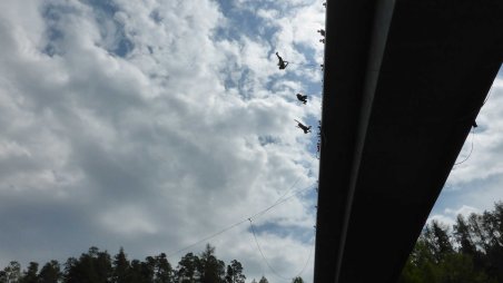 2014-07-05 - Dalešická přehrada - Stropešínský most - Rope Jumping