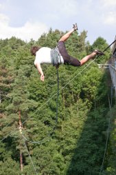 2014-07-27 - Třebíč - Borovinský most - Rope Jumping