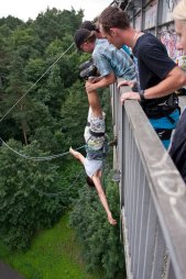 2014-07-27 - Třebíč - Borovinský most - Rope Jumping