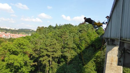 2014-09-07 - Třebíč - Borovinský most - Rope Jumping