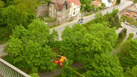 2015-05-17 - Třebíč - Borovinský most - Rope Jumping