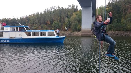 2015-10-10 - Dalešická přehrada - Stropešínský most - Kienova houpačka