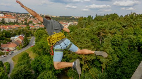 2016-09-03 - Třebíč - Borovinský most - Rope Jumping