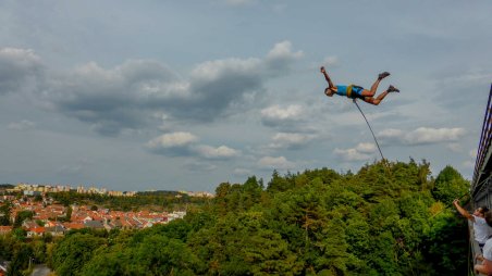 2016-09-03 - Třebíč - Borovinský most - Rope Jumping