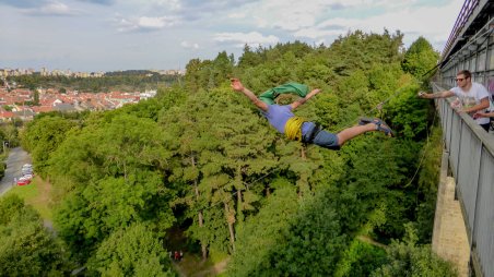 2016-09-03 - Třebíč - Borovinský most - Rope Jumping