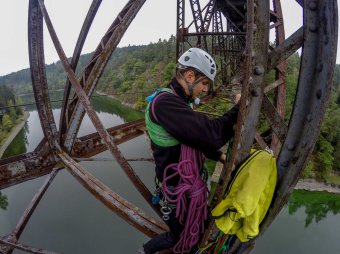2016-10-15 - Hracholuská přehrada - Pňovanský most - Rope Jumping