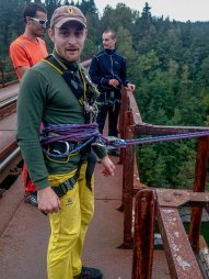 2016-10-15 - Hracholuská přehrada - Pňovanský most - Rope Jumping