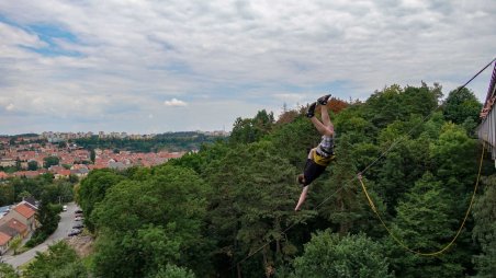 2018-06-17 - Třebíč - Borovinský most - Rope Jumping
