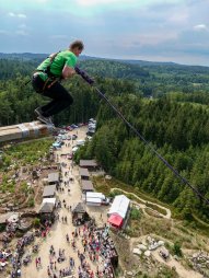 Rope Jumping z Rozhledny u Jakuba v České Kanadě