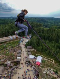 Rope Jumping z Rozhledny u Jakuba v České Kanadě