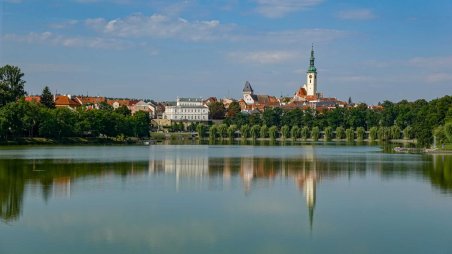 Staré město Tábor nad vodní nádrži Jordán