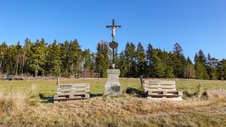 Kříž na hranici Čech a Moravy