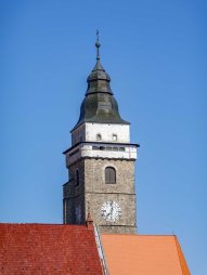 Městská věž farního kostela Nanebevzetí Panny Marie ve Slavonicích