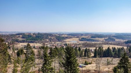 Výhled od zříceniny hradu Štamberk