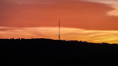 Vysílač na vrcholu Javořice