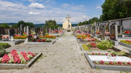 Hřbitov v obci Heinrichs bei Weitra