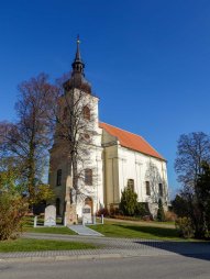 Kostel sv. Jana Křtitele v obci Lukov