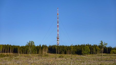 Televizní vysílač na vrcholu Javořice