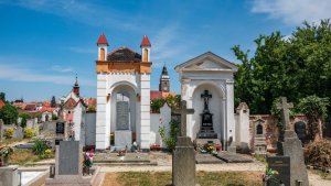 Hřbitov ve městě Slavonice