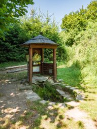 Studánka Anička mezi rybníky Horní a Dolní Mrzatec