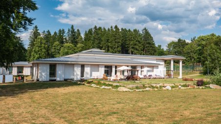 Ájurvédský pavilon v areálu lázeňského rezortu sv. Kateřina