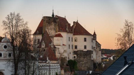 Hrad ve městě Raabs an der Thaya (Rakousy nad Dyjí)