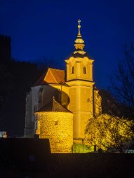 Kostel sv. Víta ve městečku hardegg