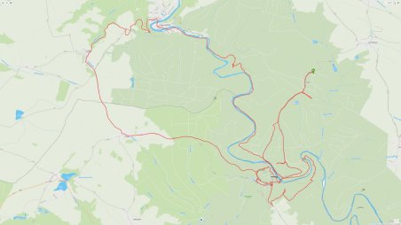 Mapa s trasou